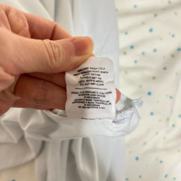 OAK + FORT Cropped Long Sleeve Light Blue - Picture 6 of 6